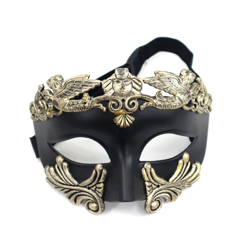 Party half face mask Man Gentleman Roman mask theme party masquerade party Halloween supplies