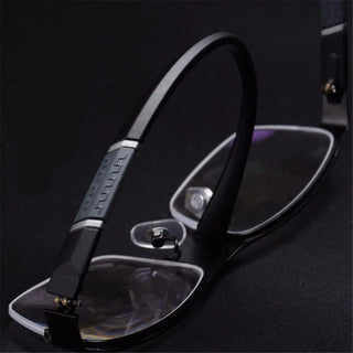 Metal Anti-blue Light Reading Glasses Farsighted Eyeglasses Men Business Eyewear Diopter 0 +1.0 +1.5 +2.0 +2.5 +3.0 +3.5 +4.0