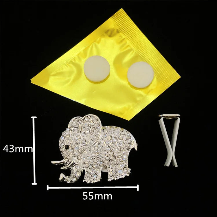 Bling Car Accessories Aroma Vent Clip Car Smell Car Perfume Air freshener In Car Ornaments Diamond Elephant Auto Interior Decor