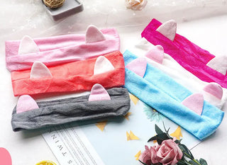 Multiple Styles Cute Elastic Cat Ears Headbands for Women Girls Makeup Face Washing Headband Hairdo Headwrap Hair Accessory