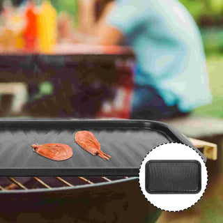 Non Stick Iron Baking Pan Cast Griddle Grill Camping Barbeque Barbecue Plate Non-stick BBQ Tray Fish Stove