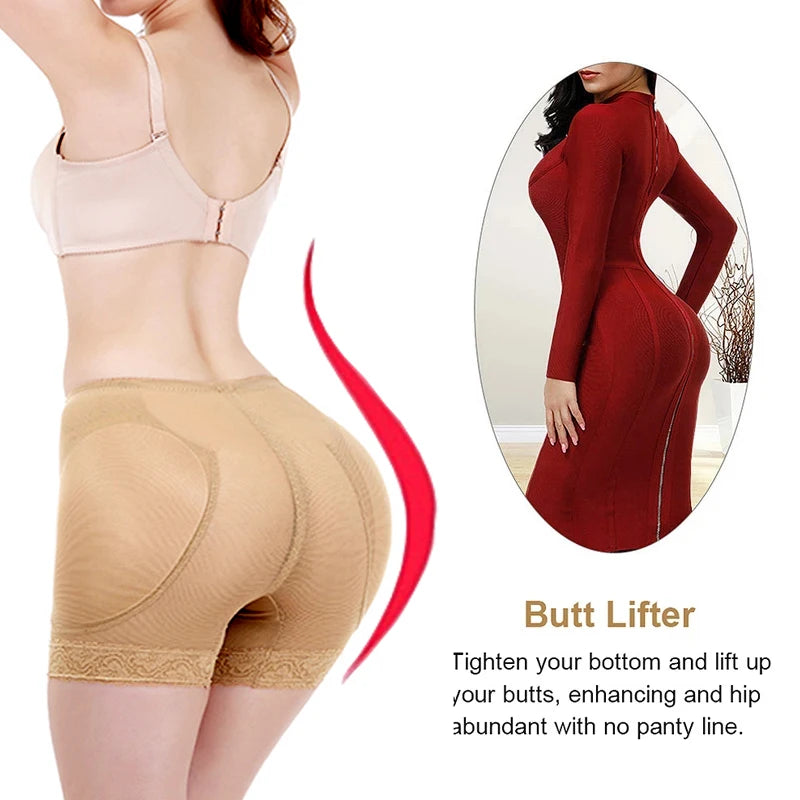 Hip Pad Fake Buttock Body Shaper Control Panties Shapewear Women Dress Booty Hip Enhancer Sexy Butt Lifter Waist Trainer