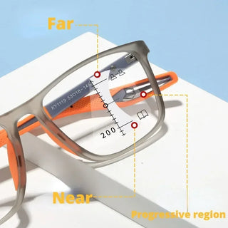 Photochromic TR90 Anti-blue Light Multifocal Reading Glasses New Progressive Near Far Eyewear Men Women Sports Eyeglasses