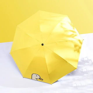 Keconutbear brand Hot Sale New Fully Automatic Anti-UV For Children Gift Fashion Windproof Sun Rain Kids Cartoon Duck Umbrellas
