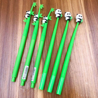 1 Pieces Stationery Cute Cartoon Big Panda Bamboo Swing Gel Pen School Fashion Office Kawaii Supplies Animals