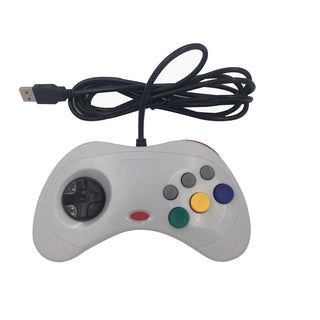 1PCS USB Wired Gamepad 6 Buttons Game Controller JoyPad Joystick For Sega for Saturn System Style For PC for Mac