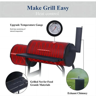 AKIUDEX Outdoor BBQ Grill Charcoal Barbecue Pit Patio Backyard Meat Cooker Smoker Camping Equipment Bbq Grill Outdoor Firepit