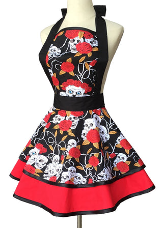 Lovely Apron Cute  Large Swing Princess Apron kitchen Cooking Oilproof Aprons for Women Girls