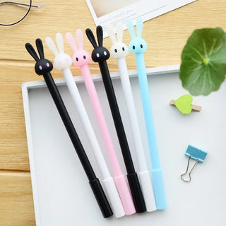 4 Pcs/set Rabbit Neutral Ink Pen Gel Pen Set Cute School Supplies Office Stationery Photo Album Kawaii Pen Stationery