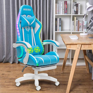 High Quality Gaming Chair RGB Light Office Chair Gamer Computer Chair Ergonomic Swivel Chair 2 Point Massage Gamer Chairs