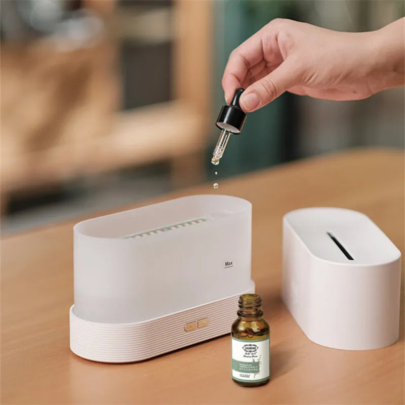 New Flame Air Humidifier USB Aroma Diffuser Room Fragrance Mist Maker Essential Oil Difusors For Home Living Room Office