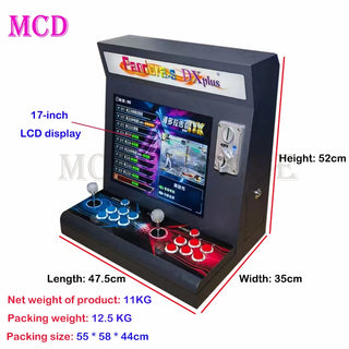 2023 Newest Token Coin Operated Cabinet Complete Game Machine Built-in 20008 Games 17-inch LCD Display Plug And Play Arcade 1up