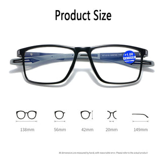 High Quality Blue Light Blocking Reading Glasses Men Sport Prescription Eyeglasses Frame For Women Men Diopter +1.0 to 4 Oculos