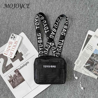 Fashion Chest Rig Bag Adjustable Women Men Outdoor Hip Hop Street Waistcoat Bag