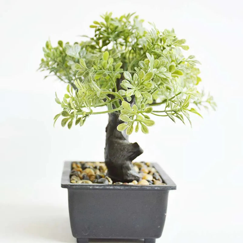 1pcs Simulated Plant Bonsai Artificial Plastic Green Plants Home Office Desk decoration