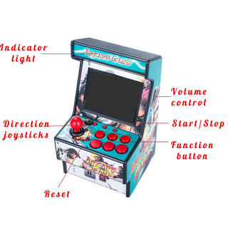 Retro Mini Arcade Playable Machine 156 Games for Sega 2.8 Inch Color Display Portable Handheld Game Console Support AV Output