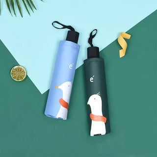 Keconutbear brand Hot Sale New Fully Automatic Anti-UV For Children Gift Fashion Windproof Sun Rain Kids Cartoon Duck Umbrellas