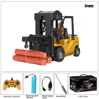 RC Car Children Toys Remote Control Cars Toys for Boys  Forklift Truck Cranes  Liftable Stunt Car Electric Vehicle for Kids Gift