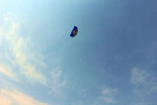 Dual line pirate large parafoil kite with control bar line power sailing kitesurf