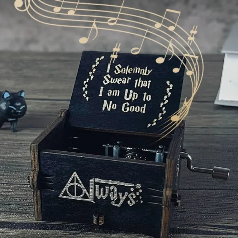 Harry Potter ，Jurassic World Music Box, hand-cranked, birthday gift, girl, boyfriend, high-end gift