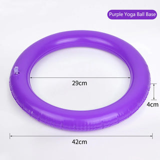 Gym Yoga Ball Base Non-slip Explosion-proof PVC Pilates Round Exercise Thicken Stable Balance Fixed Ring For 45-75cm Yoga Ball