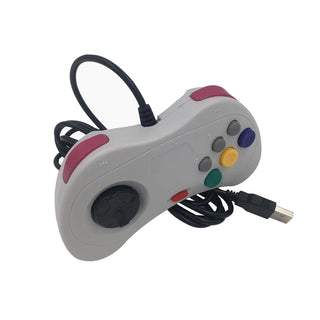 1PCS USB Wired Gamepad 6 Buttons Game Controller JoyPad Joystick For Sega for Saturn System Style For PC for Mac