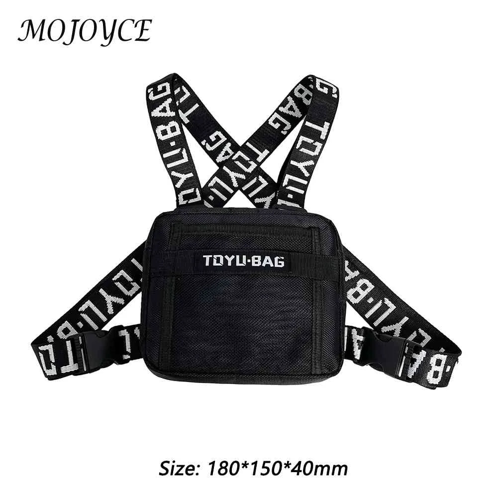 Fashion Chest Rig Bag Adjustable Women Men Outdoor Hip Hop Street Waistcoat Bag