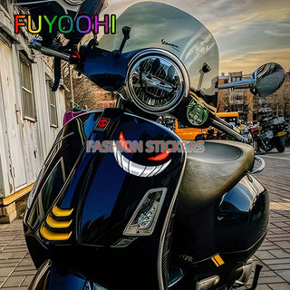 D-Eyes Car Decals Expression Sticker Electric Motorcycle Head Reflective Sticker Waterproof Decorative Sticker