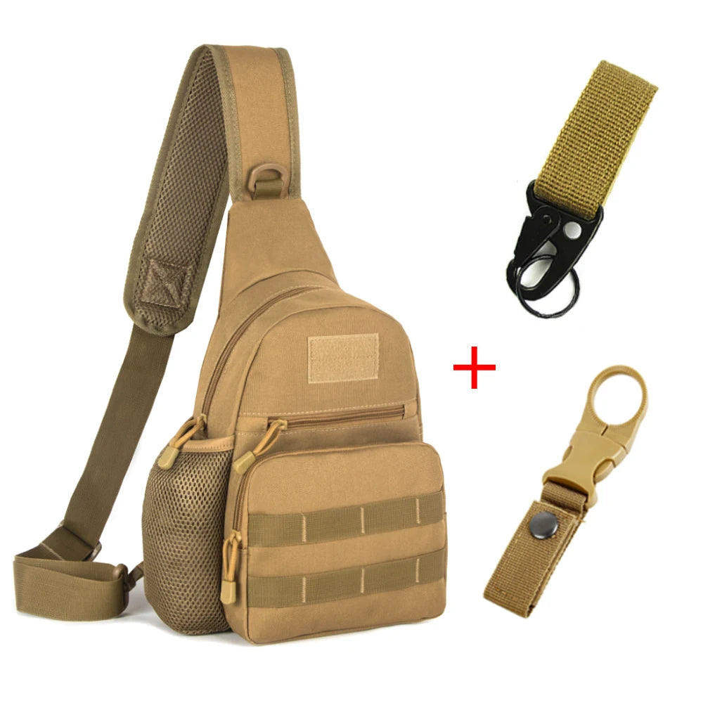 Chest Bag Tactical Shoulder Bag Men Outdoor Sling Multicam Camouflage Camping Travel Hiking Hunting Military Crossbody Bag Y6322