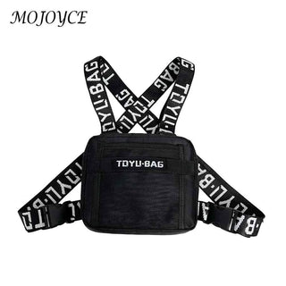 Fashion Chest Rig Bag Adjustable Women Men Outdoor Hip Hop Street Waistcoat Bag