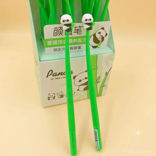 1 Pieces Stationery Cute Cartoon Big Panda Bamboo Swing Gel Pen School Fashion Office Kawaii Supplies Animals