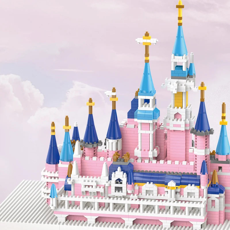 Fantasy Castle Building Blocks Girl Princess High difficulty Children