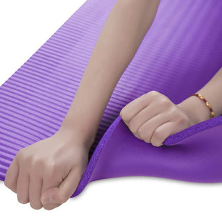 Natural Rubber 10mm Non Slip Yoga Mat Pilates Training  Acupressure Silicone Mat Exercise At Home Fitness Equipment Unisex