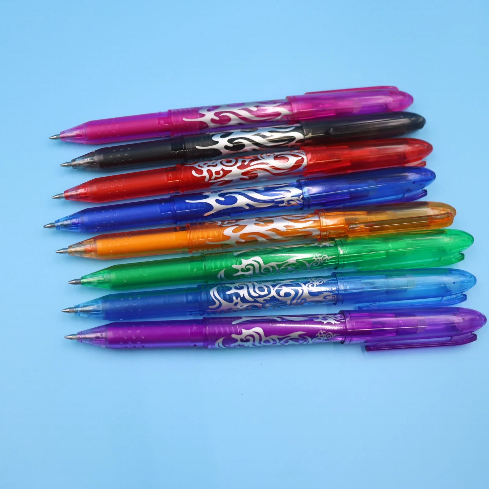 8Pcs/Set 8 Color Erasable Gel Pen 0.5mm Kawaii Pens Ball Pen Student Writing Washable Rod Drawing Tools Office School Stationery