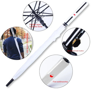 Anime Umbrella Creative Samurai Long Handle Umbrella Sword Umbrella Strong Windproof Sun Rain Straight Tube Business Men