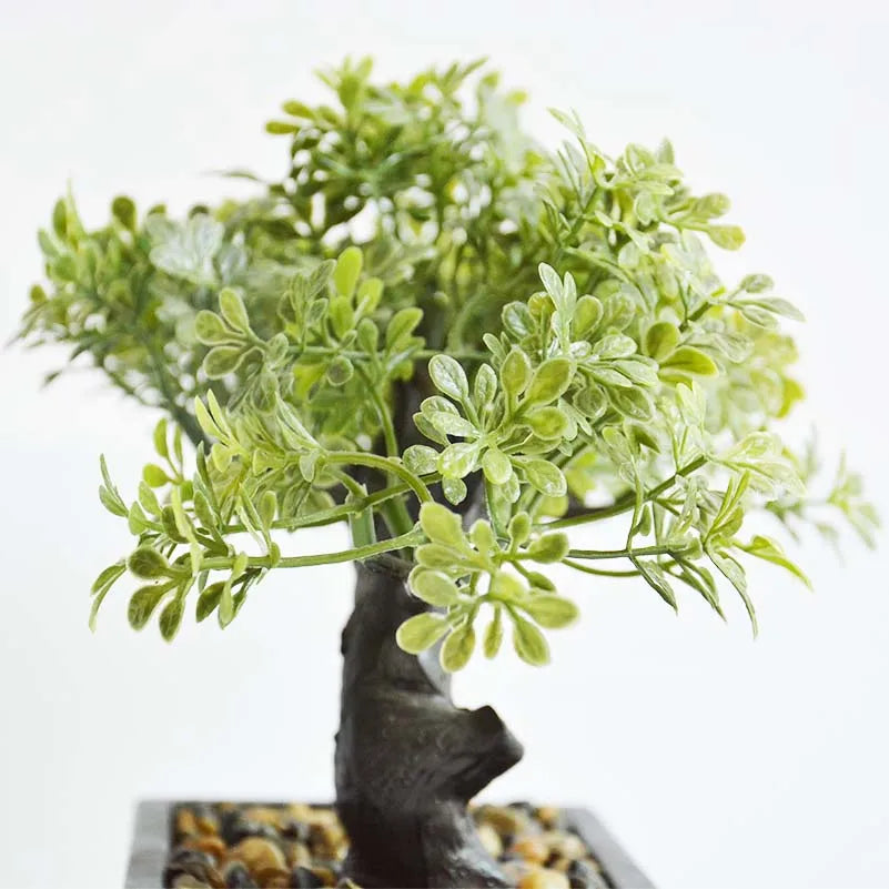 1pcs Simulated Plant Bonsai Artificial Plastic Green Plants Home Office Desk decoration