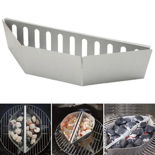 Charcoal Basket Char-basket Wood Chip Holder for Outdoor Bbq Grilling Heat-resistant Charcoal Briquette Holder Char-basket for 3