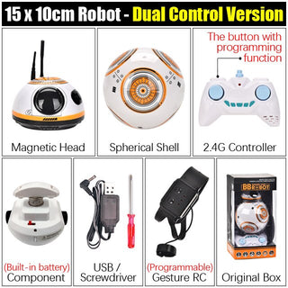 New Upgrade RC Robot With Sound Watch Gesture Induction Sensor Programmable 2.4G Radio Remote Control Intelligent Kids Toys Gift