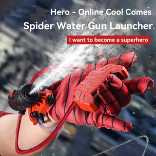 Spider Launcher Water Gun Summer Wrist Shooting Water Toy Plastic with Gloves For Children Cosplay Props Games