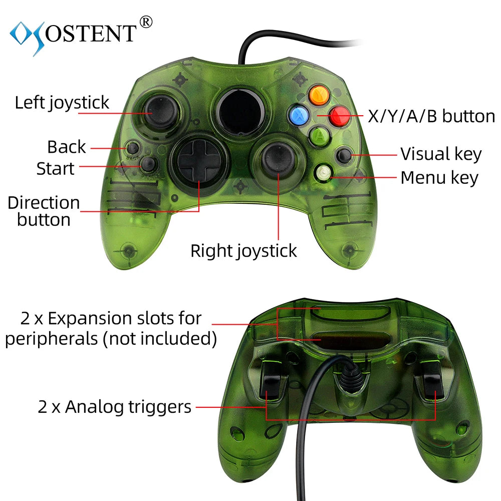 Wired Game Controller for Xbox Old Generation USB Wired Gamepad Gaming Joystick Joypad for Microsoft Xbox