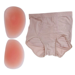 1Pair Buttocks Enhancers Inserts Comfortable Removable Push Up Butt Pad Sexy Bikini Briefs Panties Women Silicone Fake Butt Pads