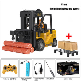 RC Car Children Toys Remote Control Cars Toys for Boys  Forklift Truck Cranes  Liftable Stunt Car Electric Vehicle for Kids Gift