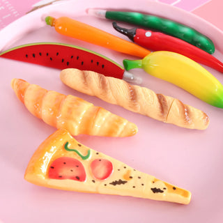 Creative Food Bread Ballpoint Pen Office School Learning Supplies Fruit and Vegetable Students Prize Gift Funny Stationery