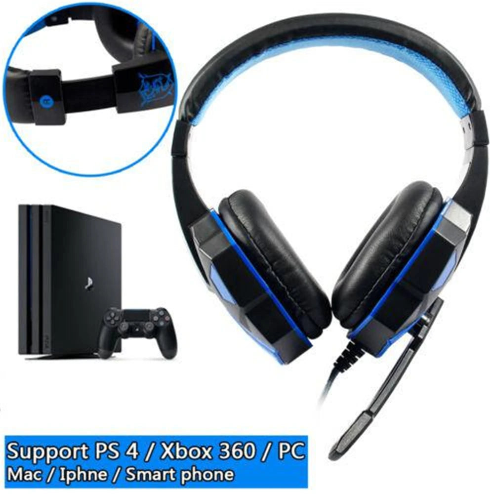 Bluetooth 5.1 Gaming Headsets Gamer Wireless Headphones With Noise Cancelling Microphone Wired Earphone For Phone