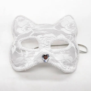 HOT Women Sexy Exotic Female Lace Mask Half Face Fox Cat Ear Cosplay Halloween Party Carnival Night Club Ball Punk SM Adult Game