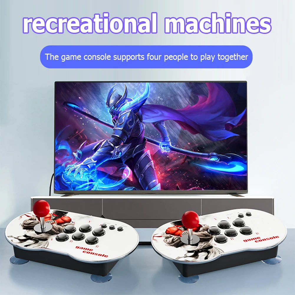 MT6 4K HD Video Arcade Game Console 3D Dual Controller Joystick 10000+ Games HDMI-compatible Game Player for PS1 Accessories