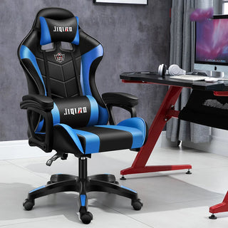 Massage Gaming Chair WCG Ergonomic Chair Fashion Pink  Light Computer Leather Office Chairs Internet Cafe Bedroom Game Chair