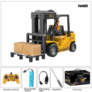 RC Car Children Toys Remote Control Cars Toys for Boys  Forklift Truck Cranes  Liftable Stunt Car Electric Vehicle for Kids Gift