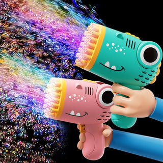 40 hole Dinosaur Bubble Gun Handheld fuly Automatic Bubble Machine children