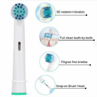 4 Pcs/Set Soft Replacement Tooth Brush Heads Electric Toothbrush Replaceable Head Nozzles Dupont Bristles For Braun For Oral B